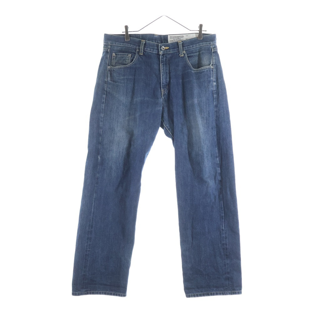 NEIGHBORHOOD(ネイバーフッド) ウォッシュド ストレート デニムパンツ インディゴ 181DCNH-PTM01