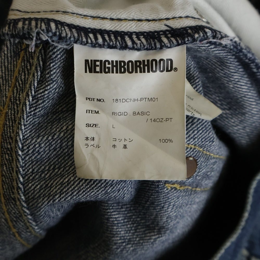 NEIGHBORHOOD(ネイバーフッド) ウォッシュド ストレート デニムパンツ インディゴ 181DCNH-PTM01
