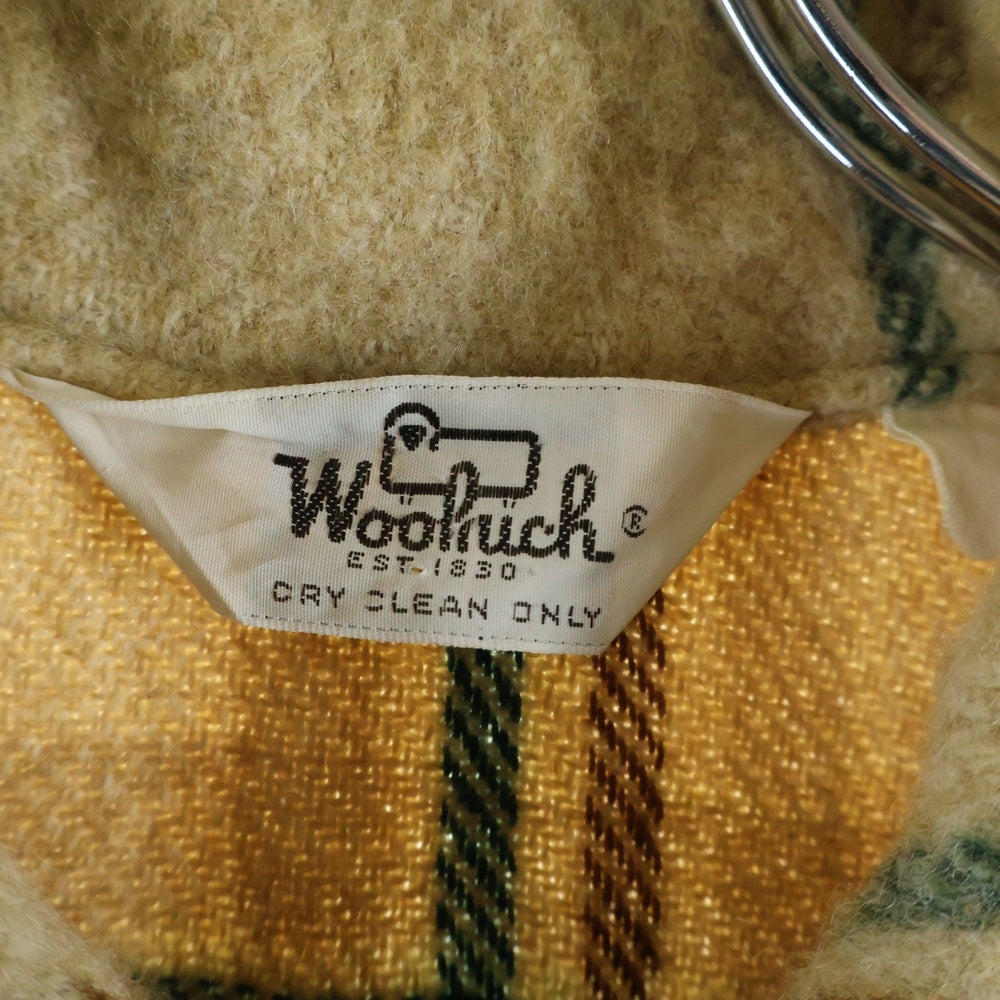 NO BRAND(ノーブランド) 70s VINTAGE ウール CPO チェックシャツジャケット ベージュ