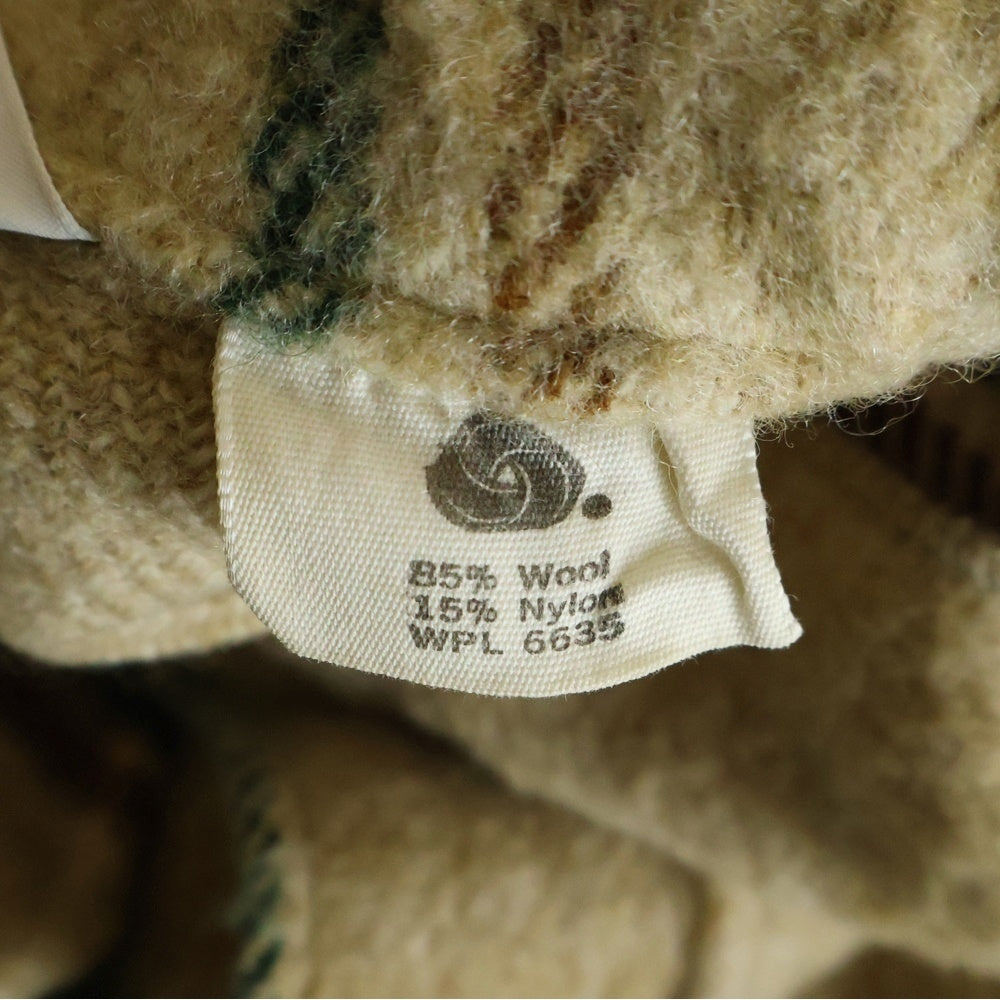 NO BRAND(ノーブランド) 70s VINTAGE ウール CPO チェックシャツジャケット ベージュ