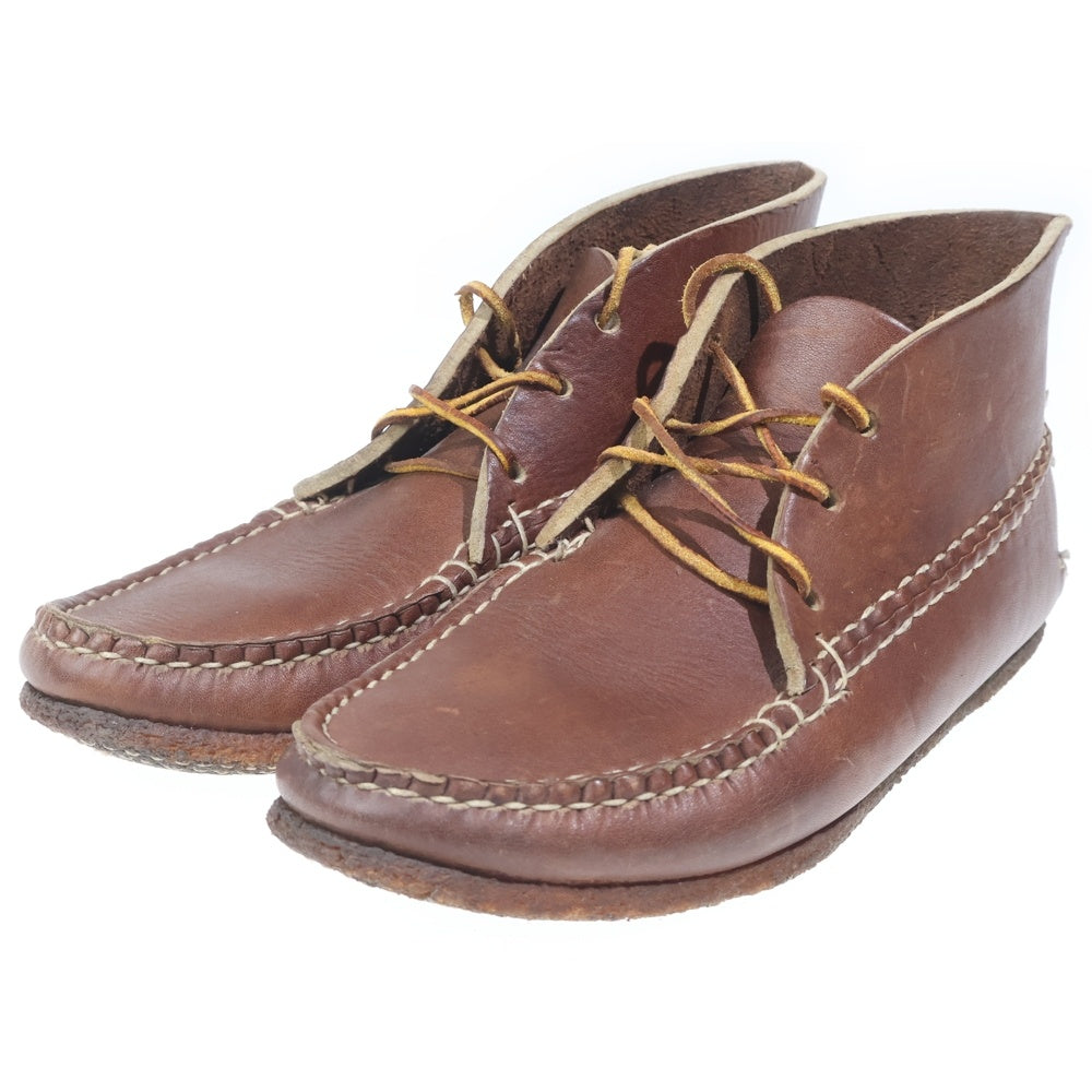 NO BRAND(ノーブランド) ARROW MOCCASIN(アローモカシン)クレープソール レザー モカシンブーツ ブラウン