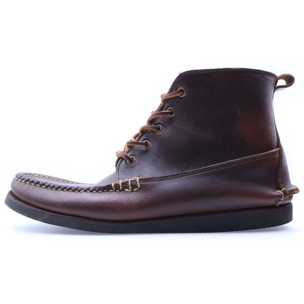NO BRAND(ノーブランド) EASTLAND(イーストランド)モックトゥ レザー ブーツ ブラウン
