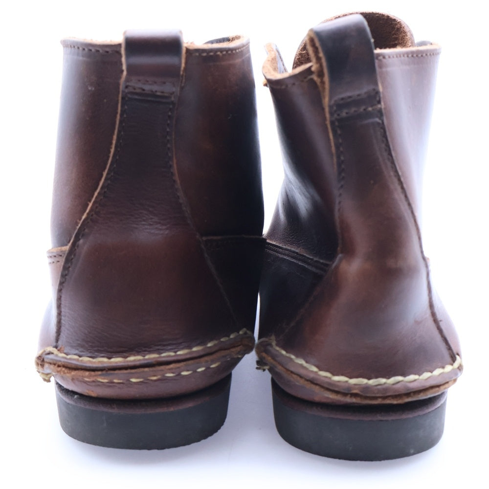 NO BRAND(ノーブランド) EASTLAND(イーストランド)モックトゥ レザー ブーツ ブラウン