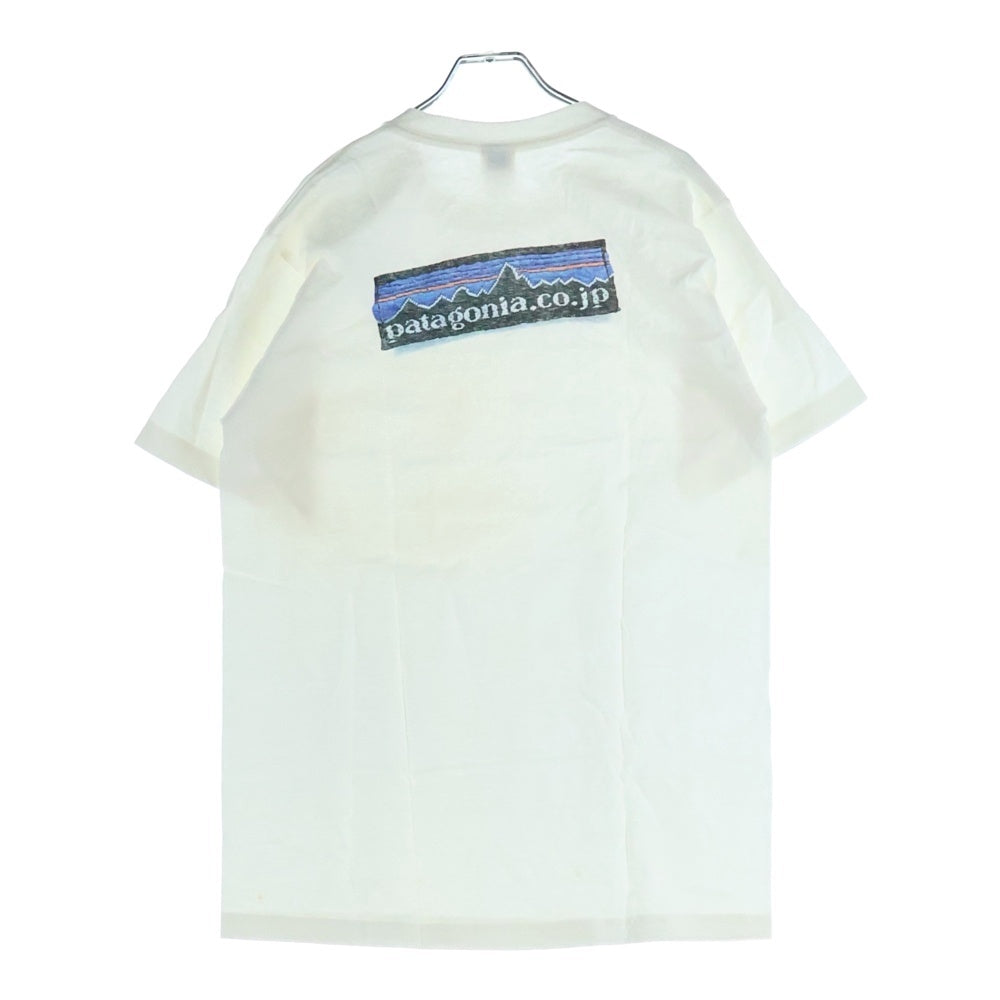 PATAGONIA(パタゴニア) 90S VINTAGE ヴィンテージ ロゴプリント クルーネック 半袖Tシャツ カットソー ホワイト