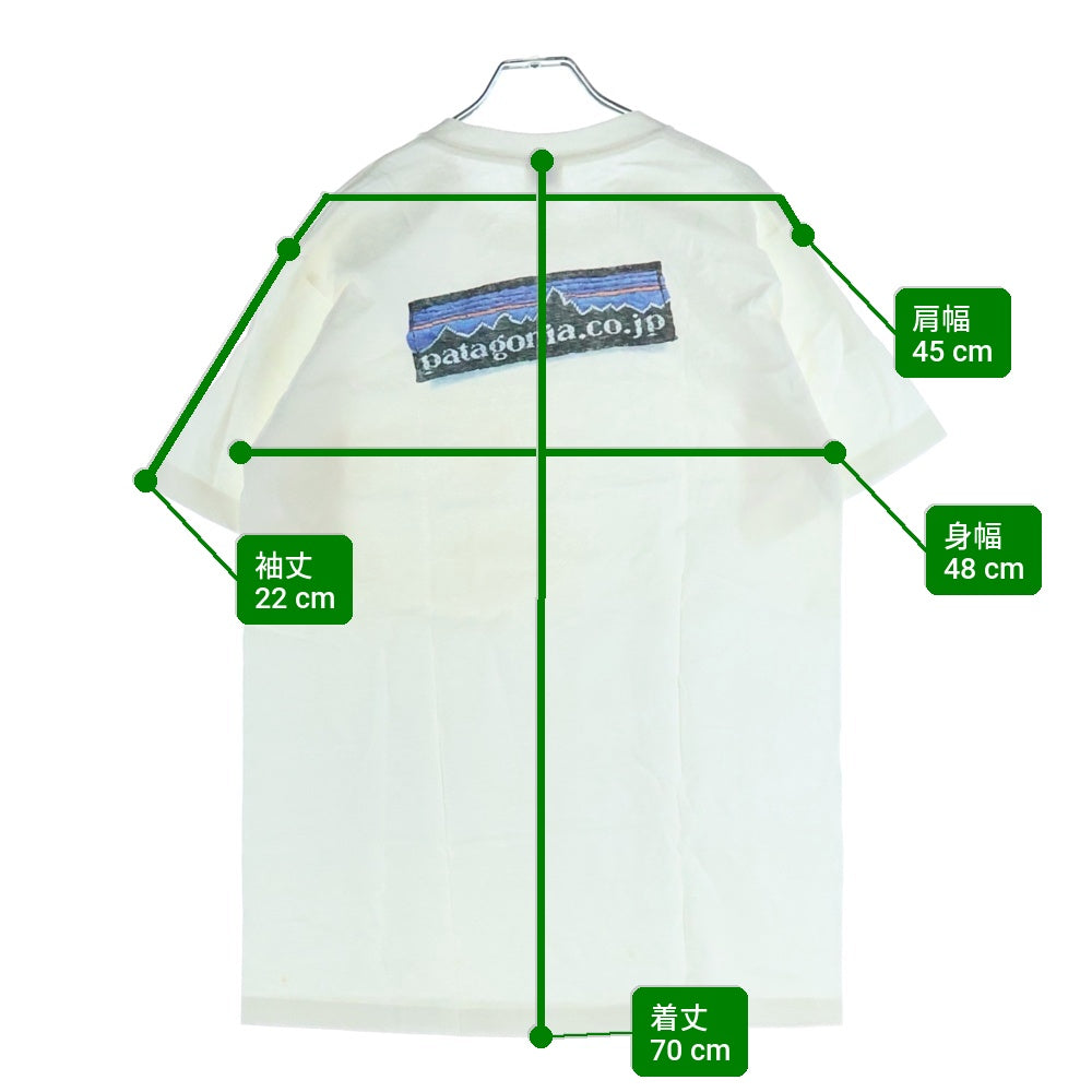 PATAGONIA(パタゴニア) 90S VINTAGE ヴィンテージ ロゴプリント クルーネック 半袖Tシャツ カットソー ホワイト
