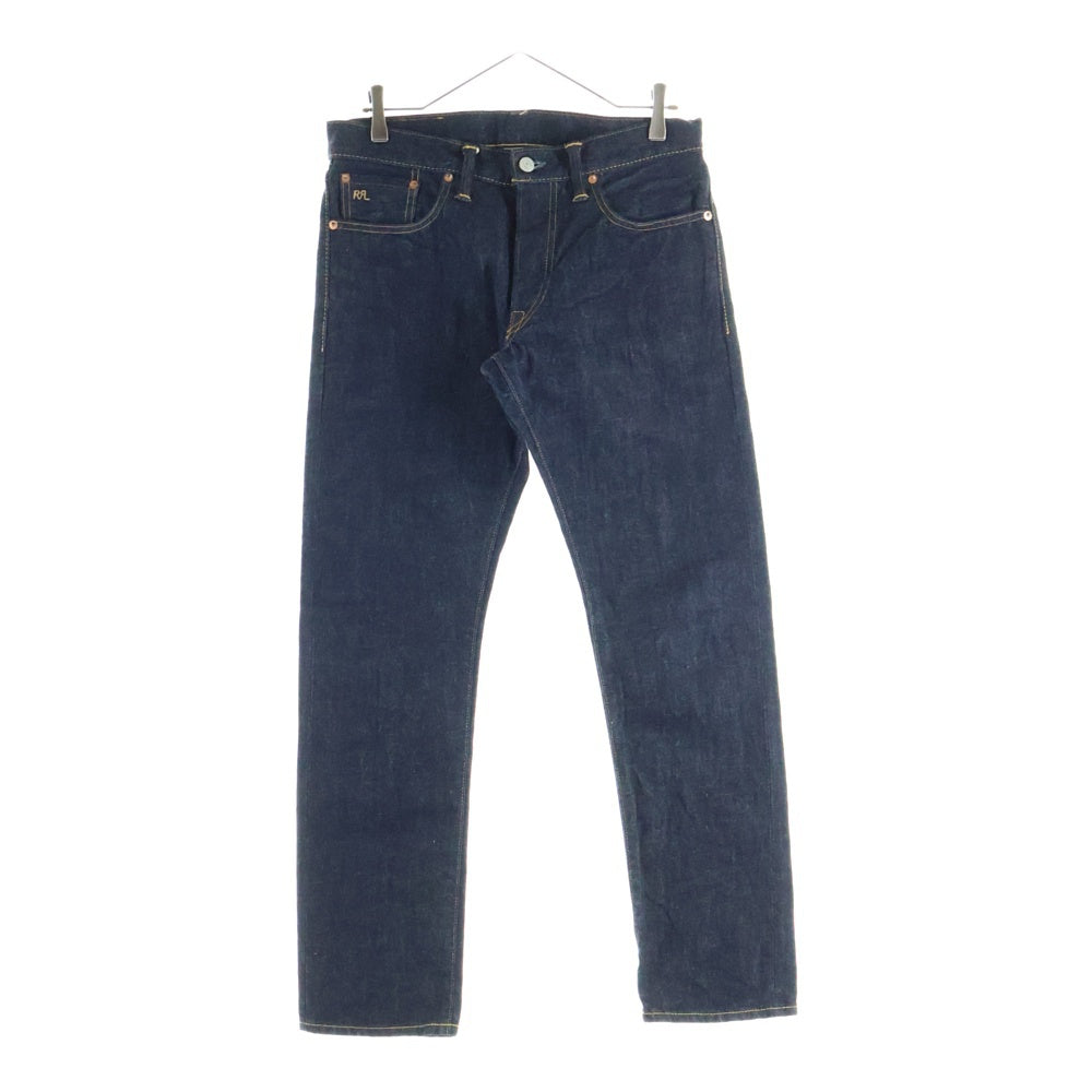 RRL(ダブルアールエル) スリムフィット 5ポケット ボタンフライ ストレート デニムパンツ インディゴ 782504838001