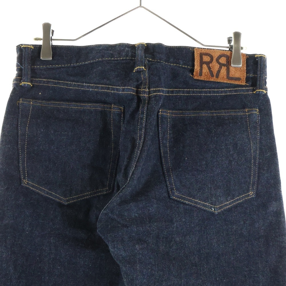 RRL(ダブルアールエル) スリムフィット 5ポケット ボタンフライ ストレート デニムパンツ インディゴ 782504838001