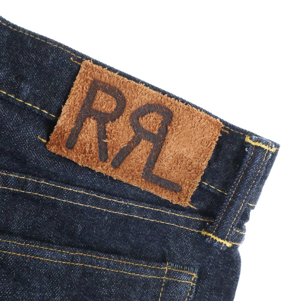 RRL(ダブルアールエル) スリムフィット 5ポケット ボタンフライ ストレート デニムパンツ インディゴ 782504838001