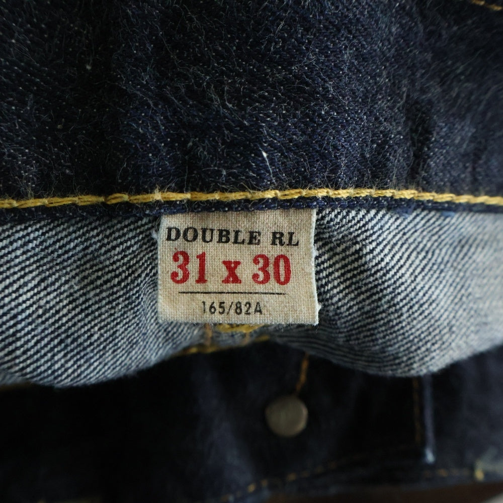 RRL(ダブルアールエル) スリムフィット 5ポケット ボタンフライ ストレート デニムパンツ インディゴ 782504838001