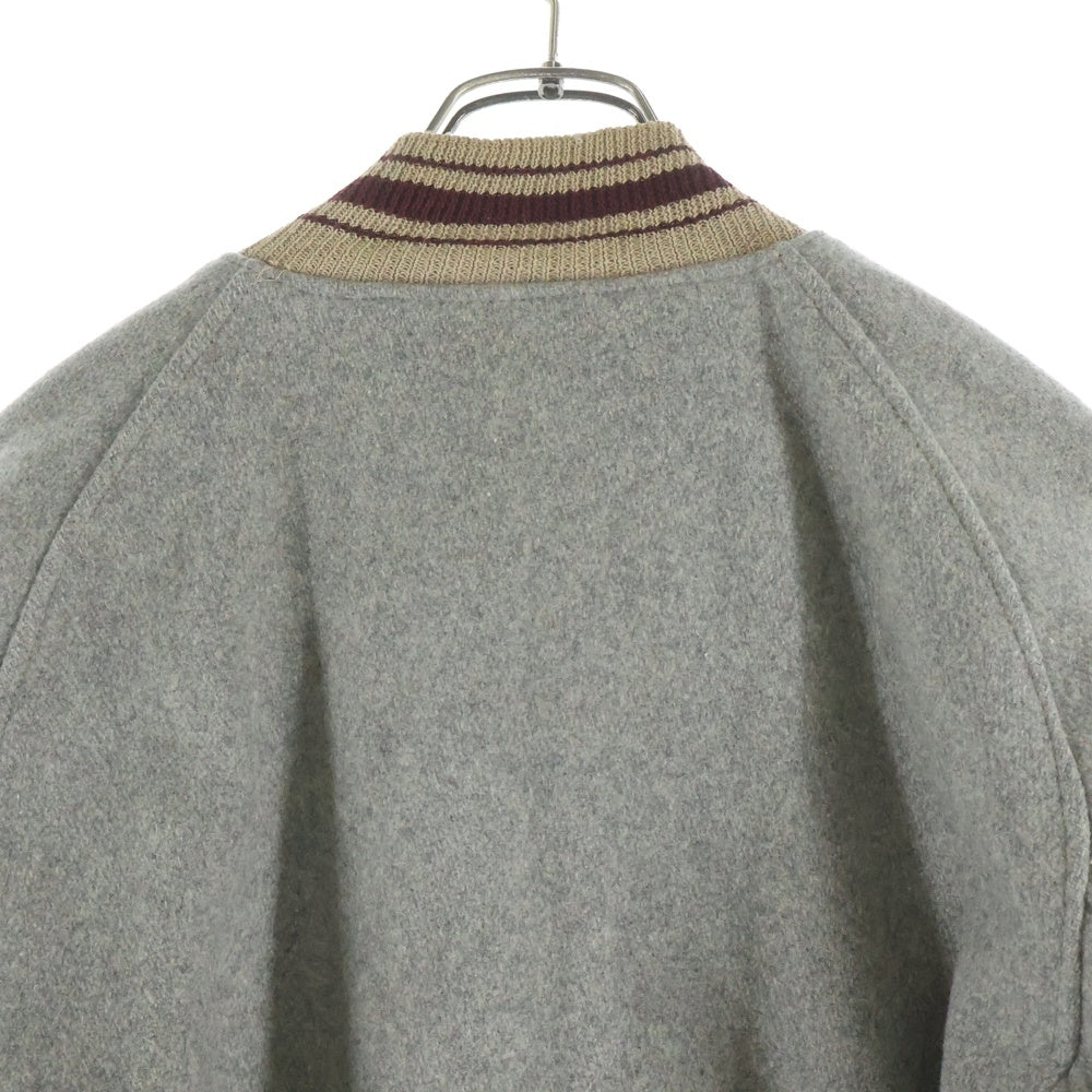 VINTAGE(ヴィンテージ) 50s VINTAGE BUTWIN バトウィン ボタン ウールスタジャン バーシティジャケット グレー