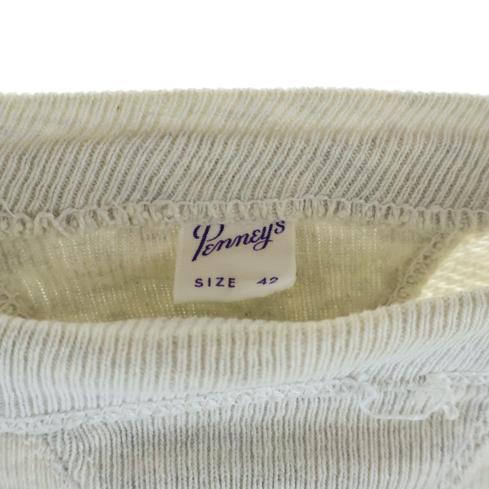 VINTAGE(ヴィンテージ) JCPENNEY(ジェーシーペニー)50S VINTAGE ヴィンテージ 両Vガゼット スウェット トレーナー グレー