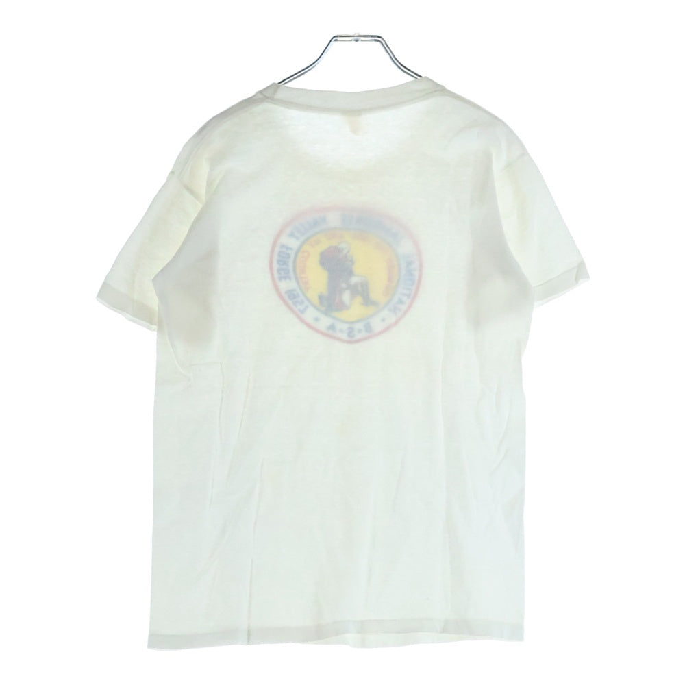 VINTAGE(ヴィンテージ) 50s VINTAGE BSA ボーイスカウト 染み込み プリント Tシャツ ホワイト