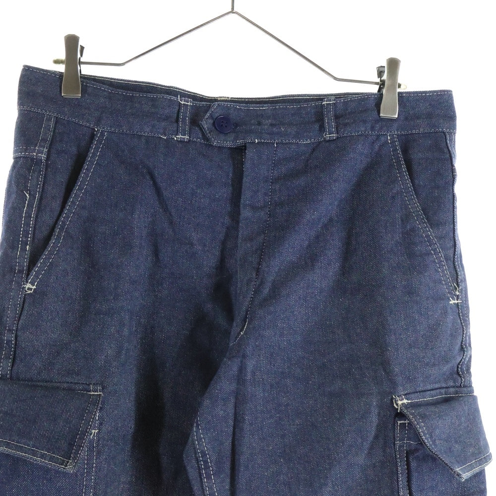 NO BRAND(ノーブランド) VINTAGE CDX ヴィンテージ フランス製 ユーロ デニム カーゴパンツ ワークパンツ インディゴ