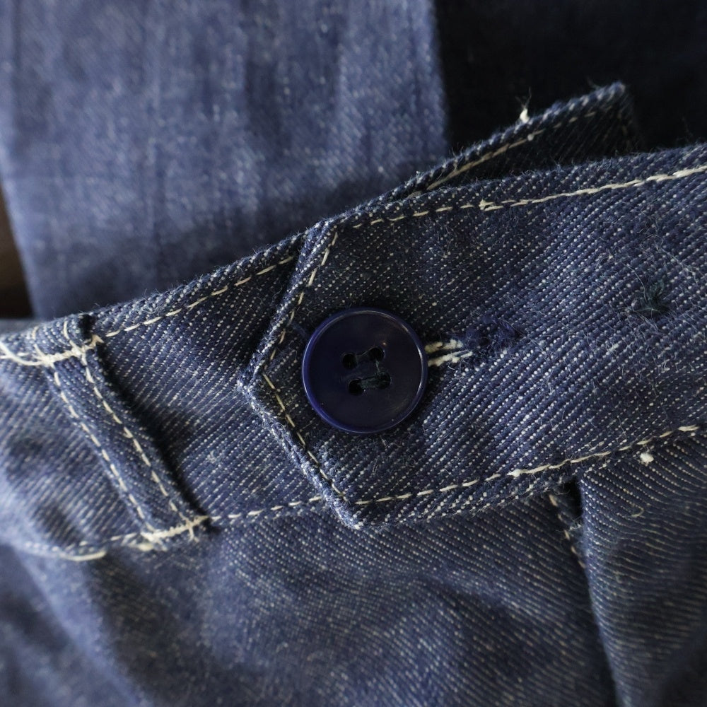 NO BRAND(ノーブランド) VINTAGE CDX ヴィンテージ フランス製 ユーロ デニム カーゴパンツ ワークパンツ インディゴ