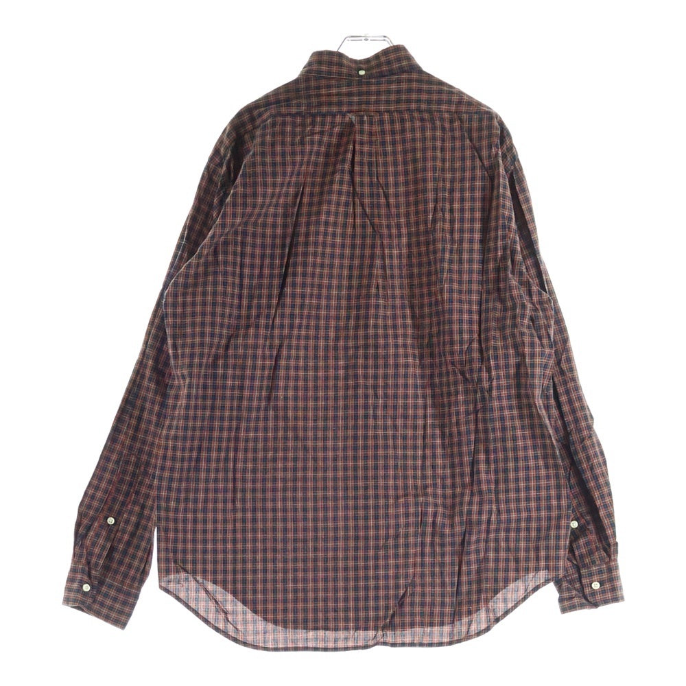 IKE BEHAR(アイクベーハー) 90S VINTAGE ボタンダウン チェックシャツ ネイビー/レッド