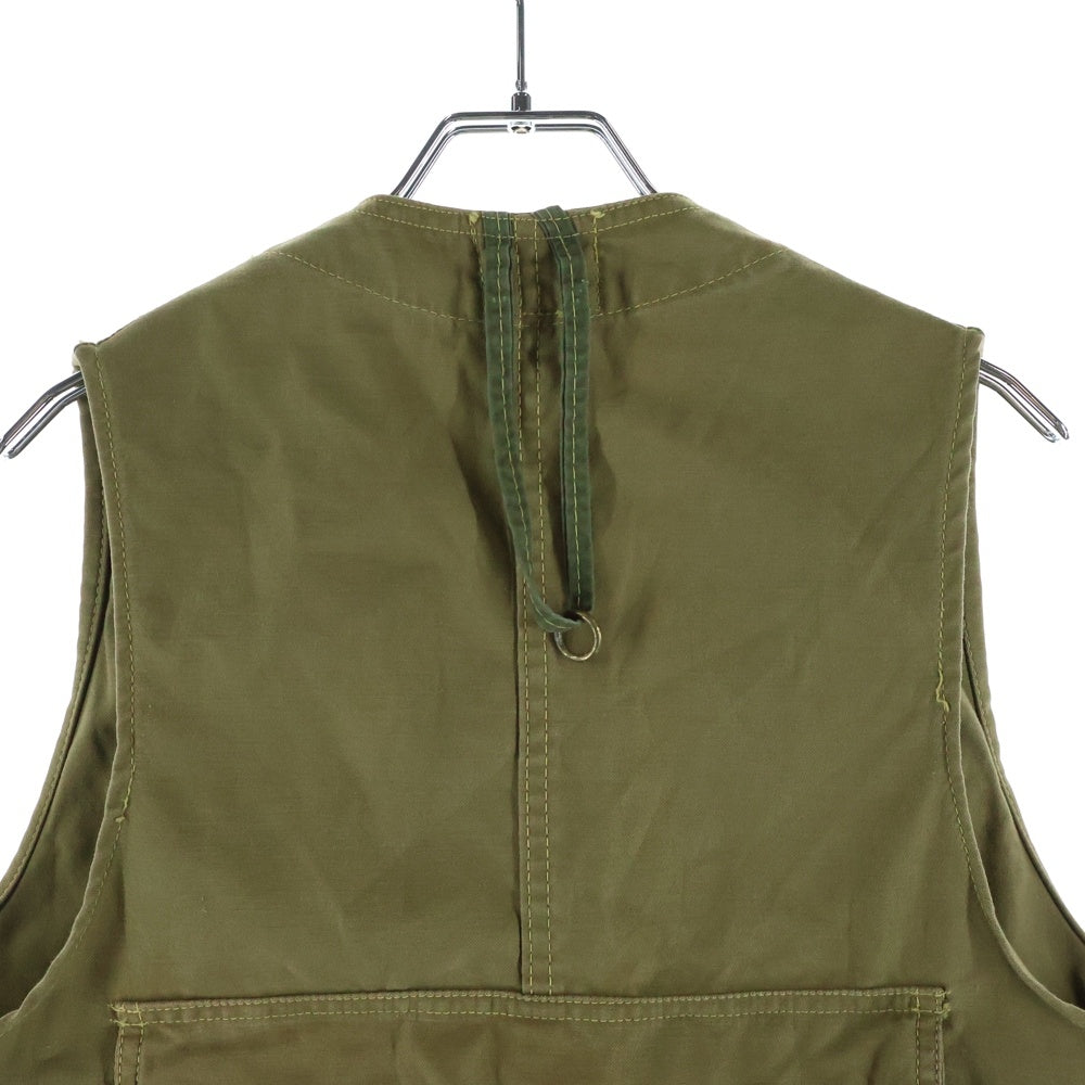 L.L.Bean(エルエルビーン) 60S VINTAGE ハーフムーン ポケット コットン キャンバス フィッシング ベスト カーキ