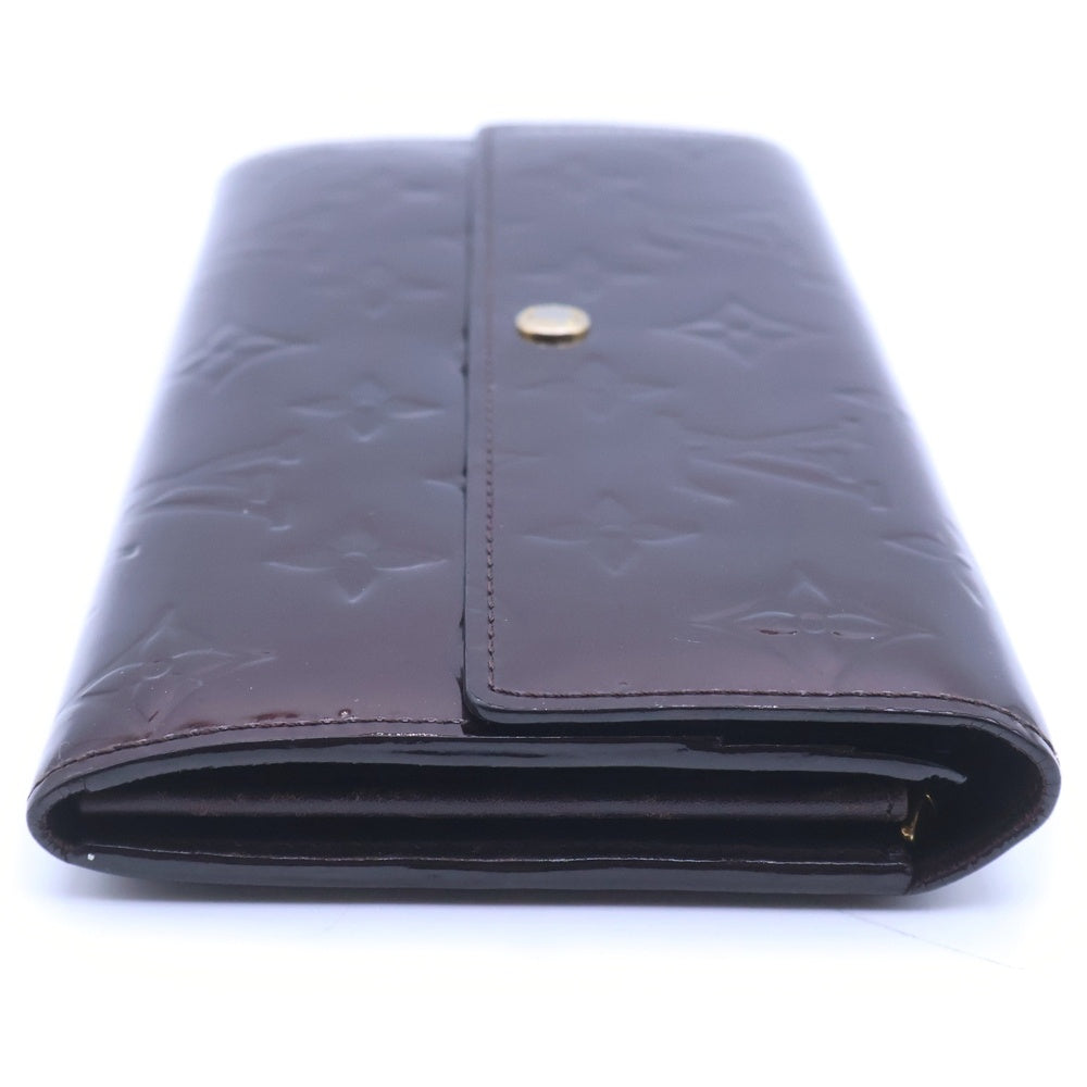LOUIS VUITTON(ルイヴィトン) モノグラム ヴェルニ ポルト フォイユ サラ パテント ロングウォレット 長財布 ボルドー M93524 TN2132 レディース