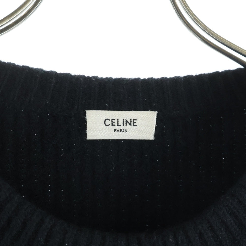 CELINE(セリーヌ) 21AW オーバーサイズドロゴ ニット セーター ブラック 2A19R423P
