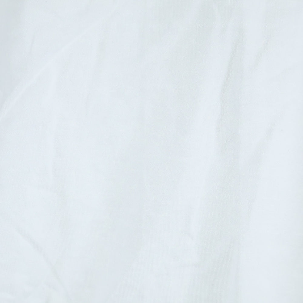 GIVENCHY(ジバンシィ) ヴィンテージエフェクトロゴ クルーネック 半袖Tシャツカットソー ホワイト BM70KC3002