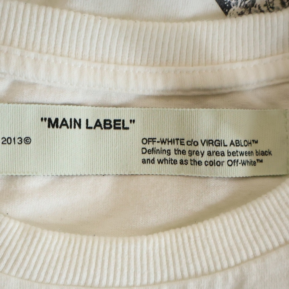 OFF-WHITE(オフホワイト) 20SS バックアロープリント クルーネック半袖Tシャツカットソー ホワイト OMAA038T20JER001