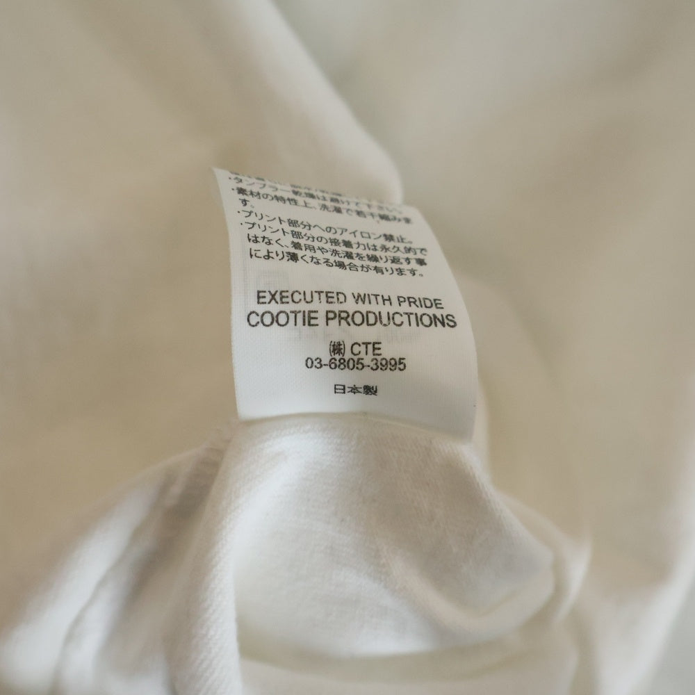 COOTIE PRODUCTIONS(クーティー プロダクションズ) ロゴプリント 半袖Tシャツカットソー ホワイト