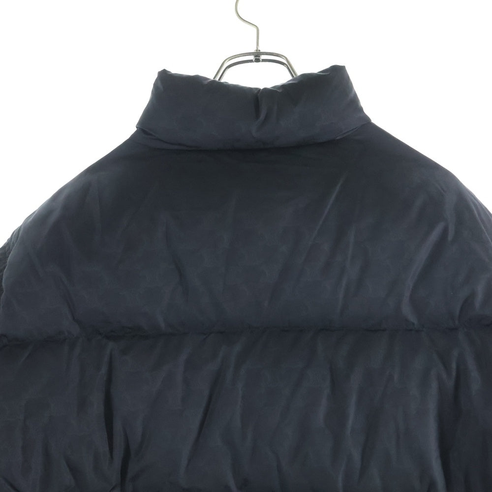 CELINE(セリーヌ) トリオンフ総柄ジップアップ ダウンジャケット ブラック 2W31A795W.38NO