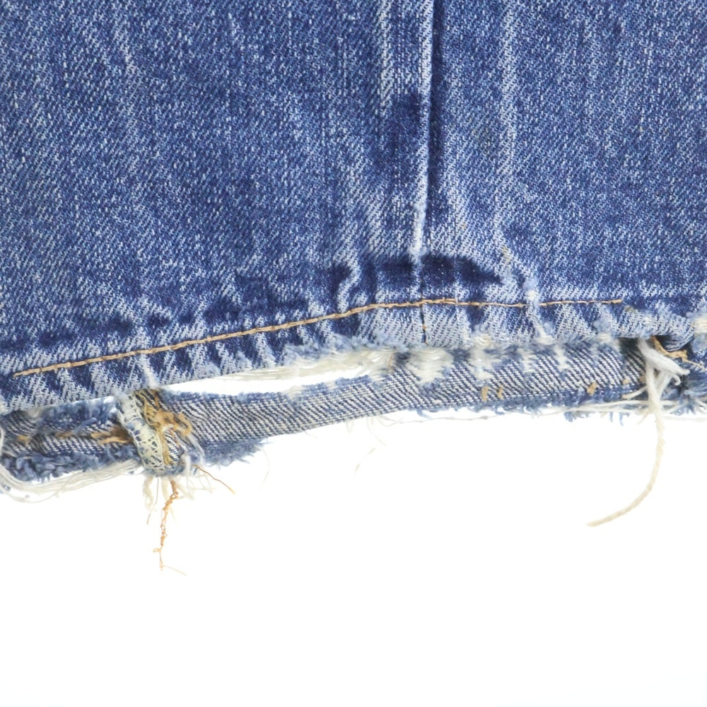 Levi's(リーバイス) 70S VINTAGE 501 66前期 ボタン裏6 スモールe シングルステッチ ヴィンテージ ボタンフライ デニムパンツ インディゴ