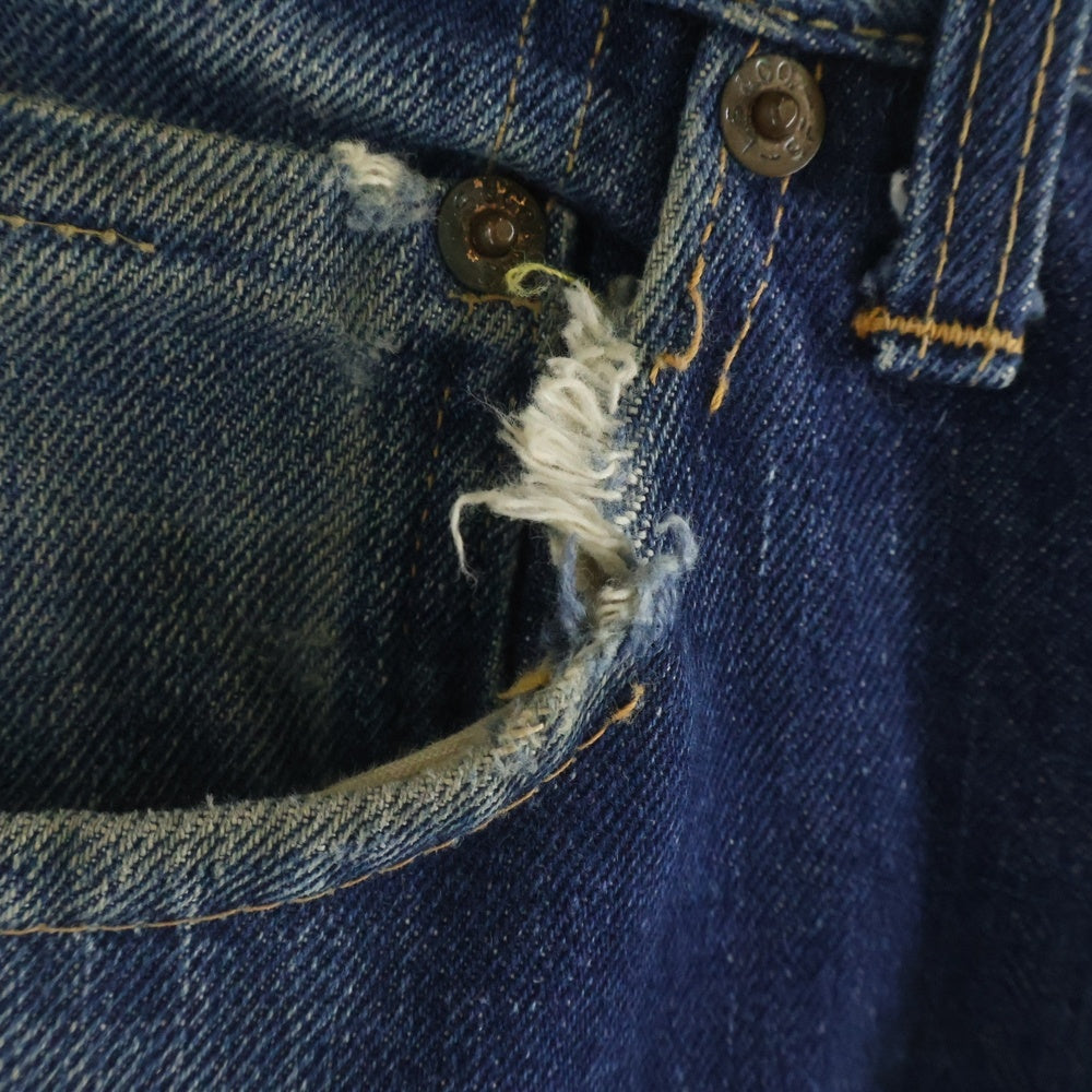 Levi's(リーバイス) 60S-70S VINTAGE 501 BIG E 後期 ボタン裏8 平行ステッチ ヴィンテージ ボタンフライデニムパンツ インディゴ