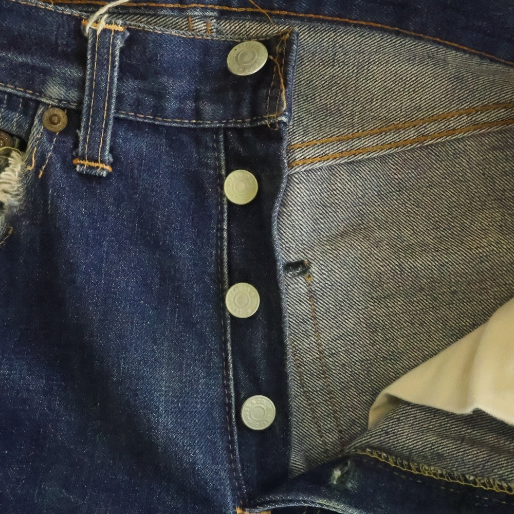 Levi's(リーバイス) 60S-70S VINTAGE 501 BIG E 後期 ボタン裏8 平行ステッチ ヴィンテージ ボタンフライデニムパンツ インディゴ