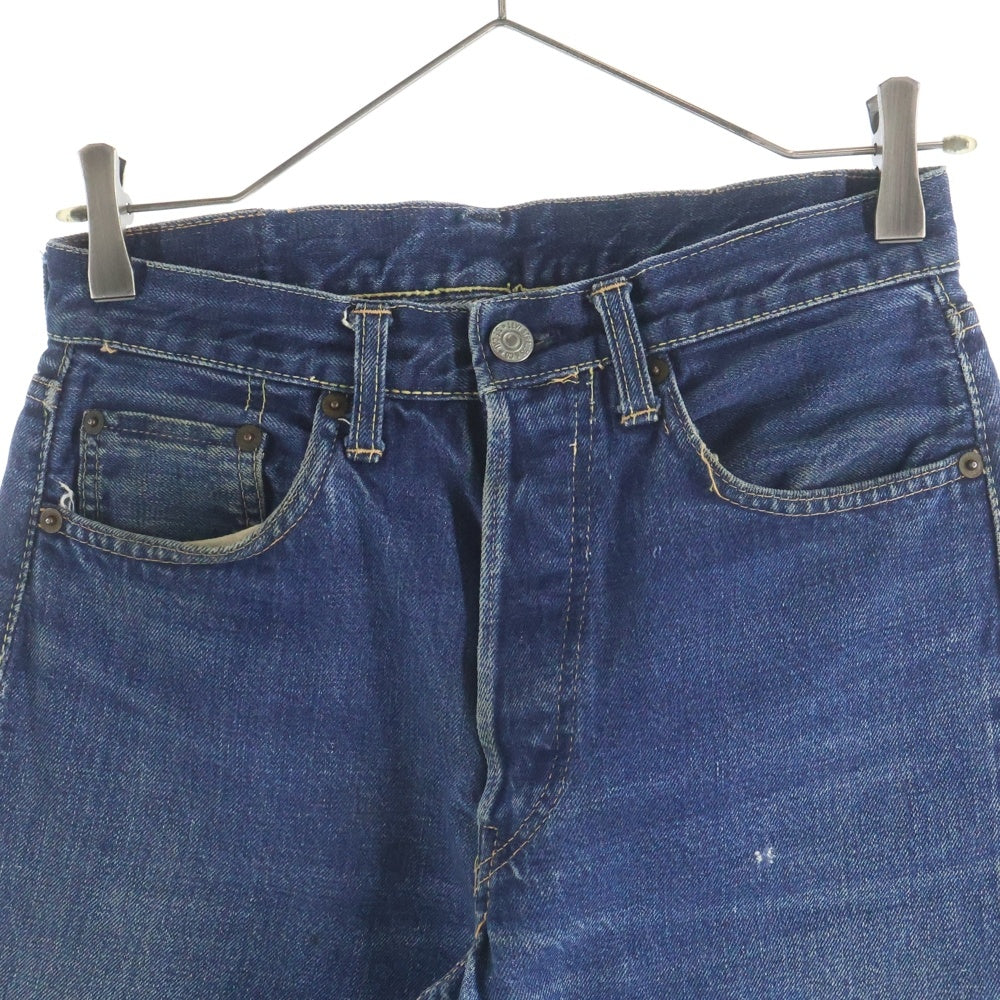 Levi's(リーバイス) 60S 501XX ギャラ無し紙パッチ BIG E ボタン裏ツメ刻印 足長R 均等V ヴィンテージ ボタンフライデニムパンツ インディゴ