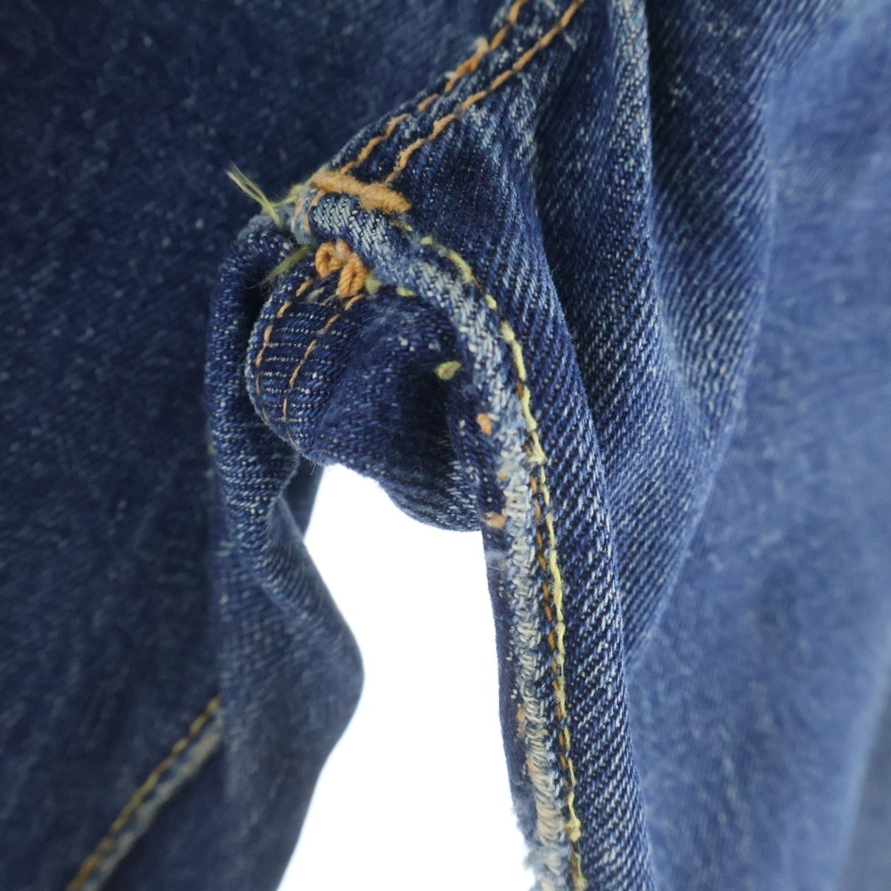 Levi's(リーバイス) 60S 501XX ギャラ無し紙パッチ BIG E ボタン裏ツメ刻印 足長R 均等V ヴィンテージ ボタンフライデニムパンツ インディゴ