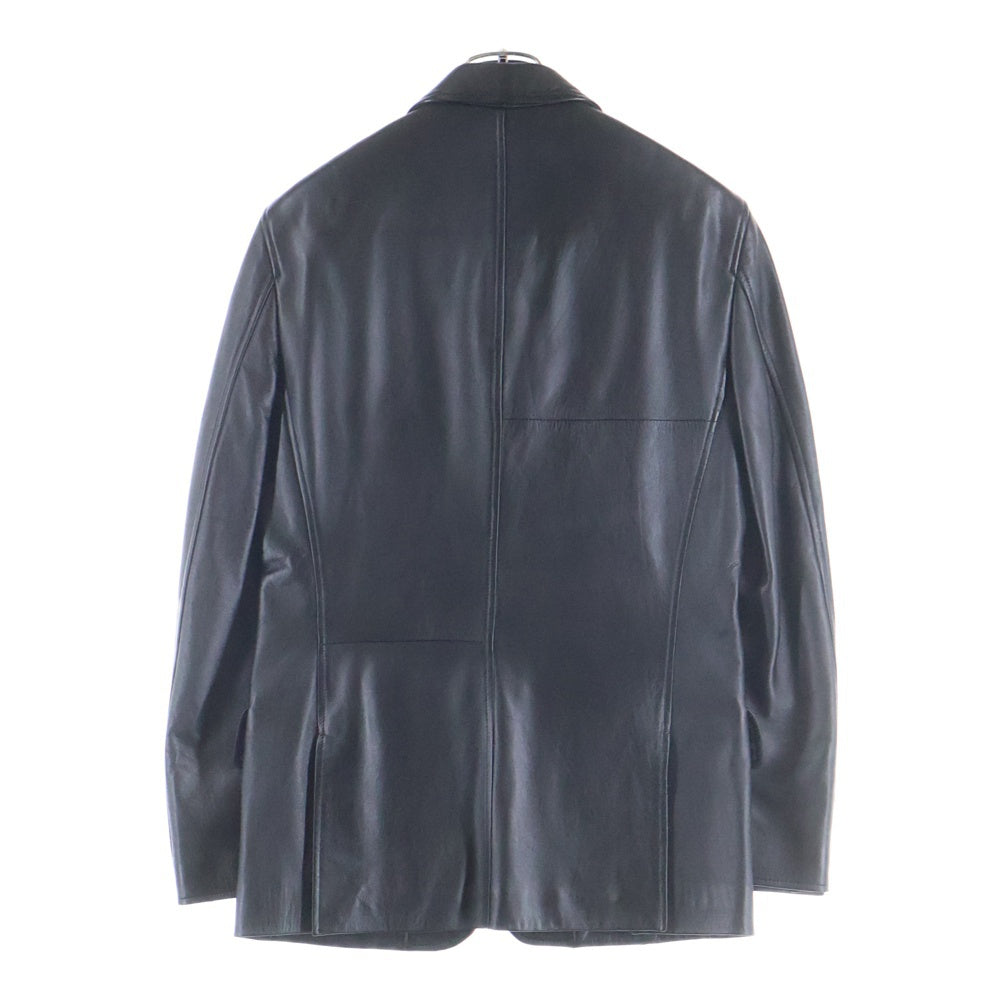Paul Smith(ポールスミス) ラムレザー 3B シングルテーラードジャケット ブラック