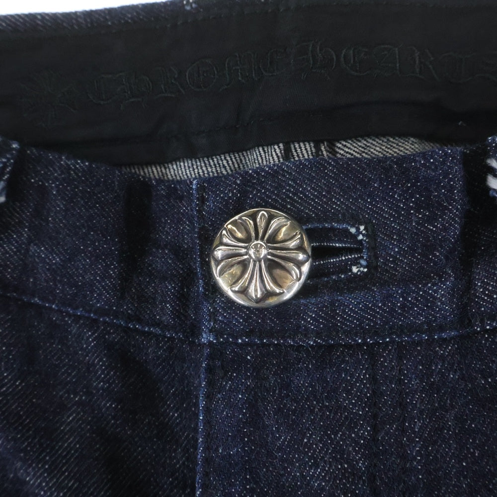CHROME HEARTS(クロムハーツ) DENIM STRAIGHT PANTS 5POCKET デニムストレートパンツ 5ポケット インディゴ