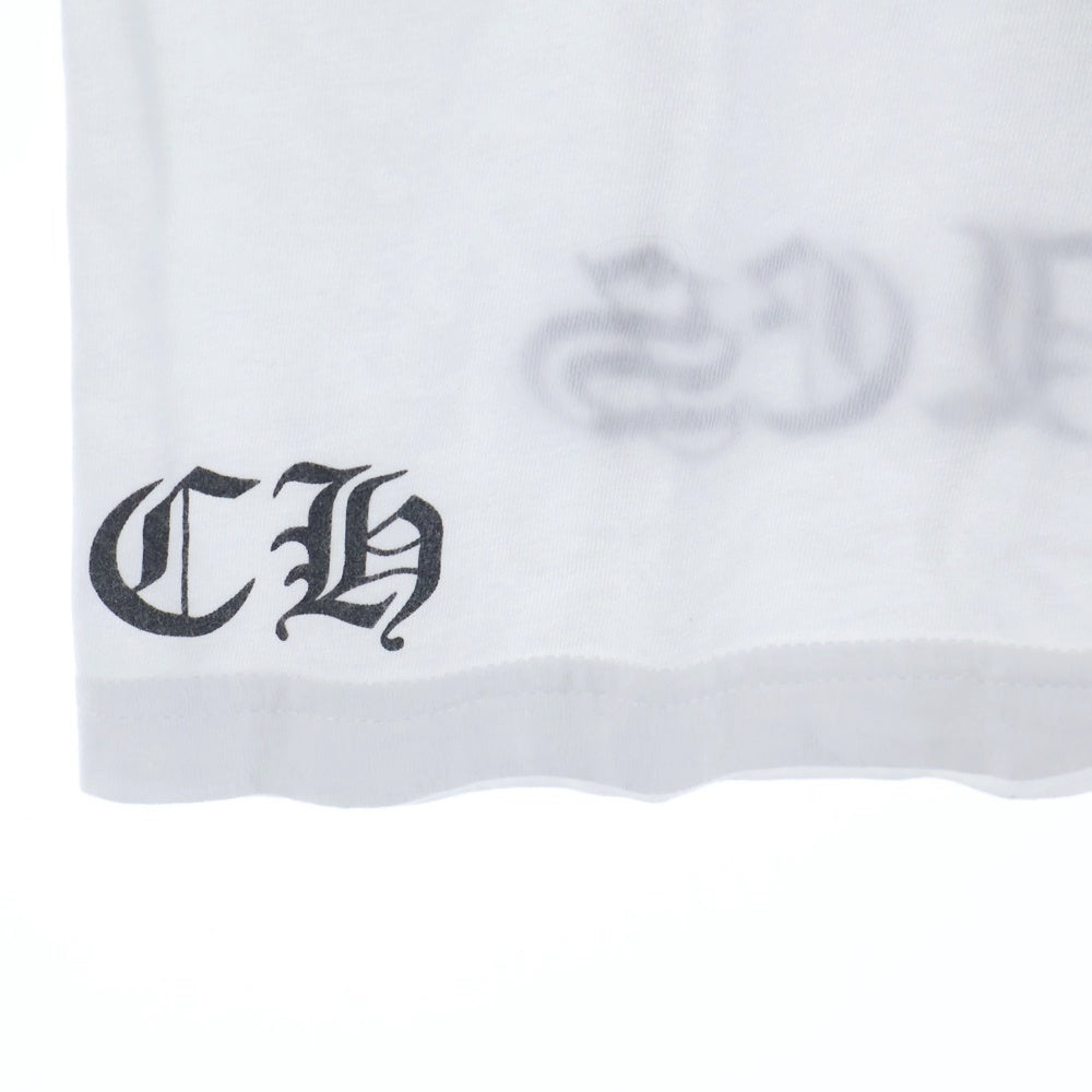 CHROME HEARTS(クロムハーツ) CH T-SHRT ロサンゼルス限定バックホースシュープリント 半袖Tシャツ カットソー ホワイト