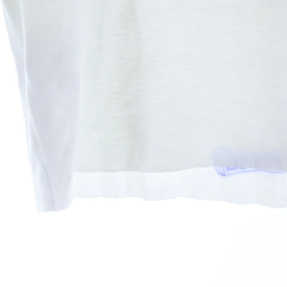 CHROME HEARTS(クロムハーツ) Rolling Stones Lip&Tongue Neck Logo S/S Tee ローリングストーンズ リップアンドタン ネックロゴ 半袖Tシャツ レディース ホワイト