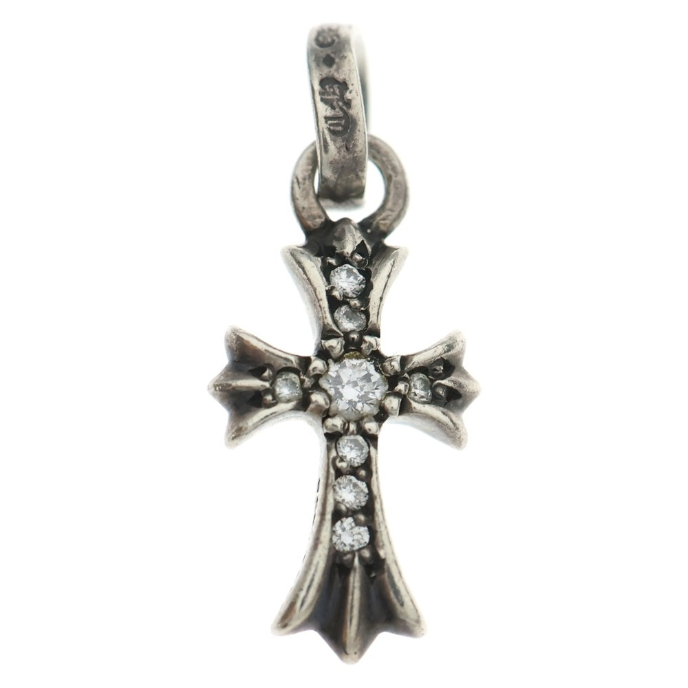 CHROME HEARTS(クロムハーツ) CRS BBYFAT P DMND ベイビーファットクロス PAVEダイヤ ペンダントトップ シルバーBCA234