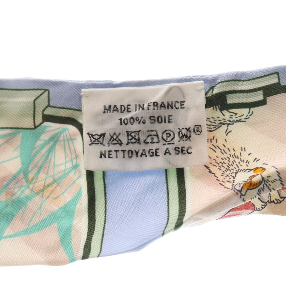 HERMES(エルメス) ツイリー ストーリー シルク スカーフ ブルー/マルチ