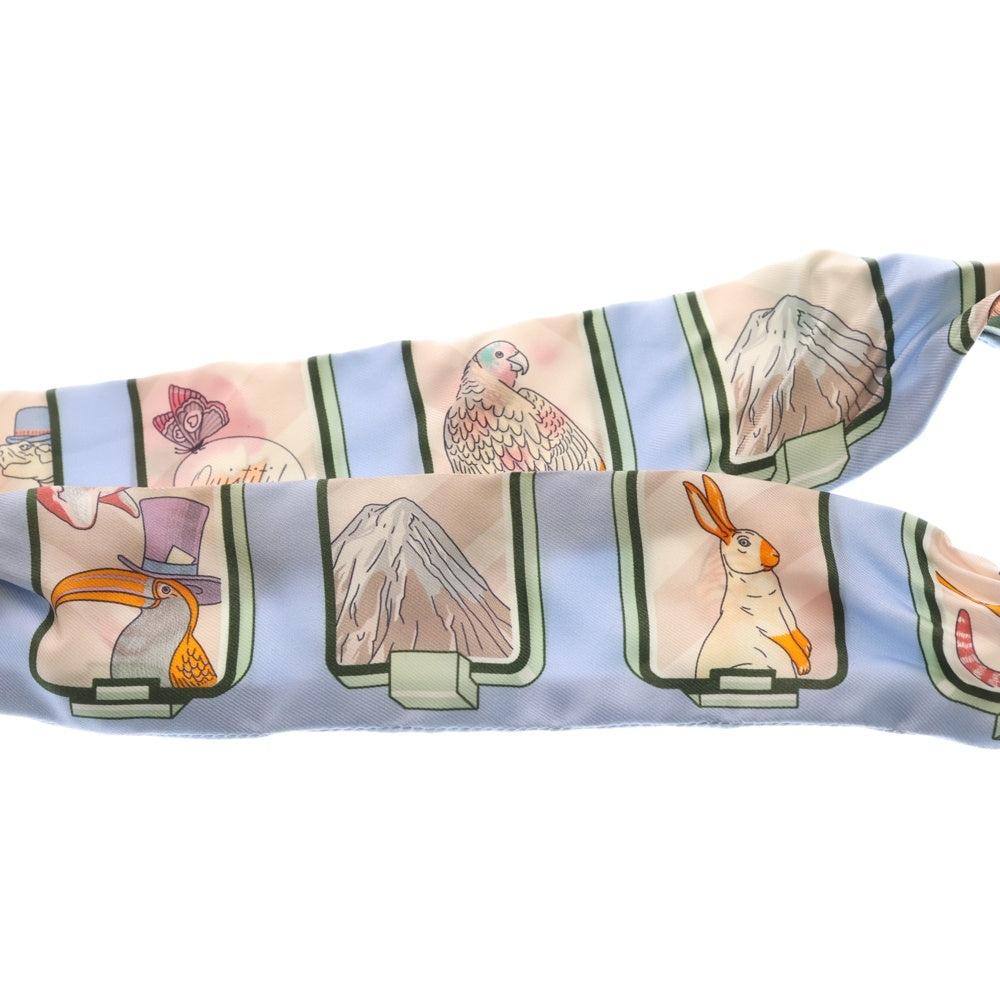 HERMES(エルメス) ツイリー ストーリー シルク スカーフ ブルー/マルチ