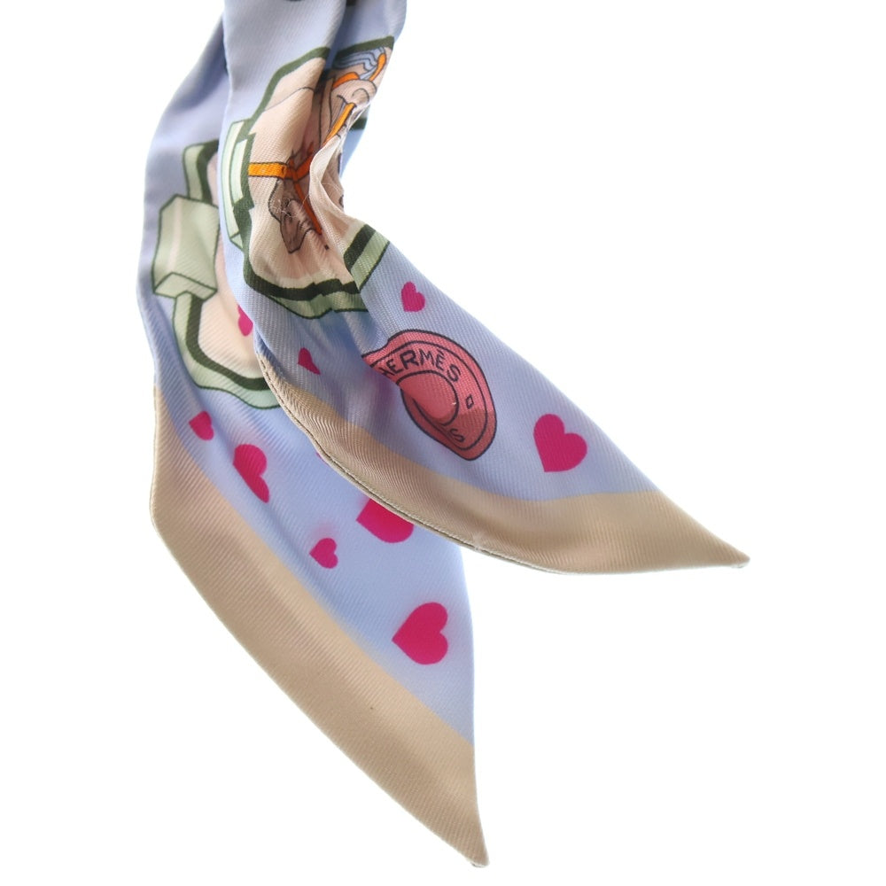 HERMES(エルメス) ツイリー ストーリー シルク スカーフ ブルー/マルチ