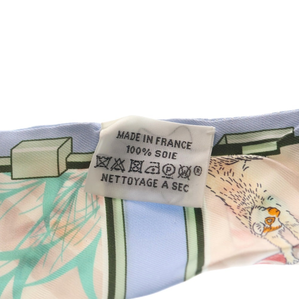 HERMES(エルメス) ツイリー ストーリー シルク スカーフ ブルー/マルチ