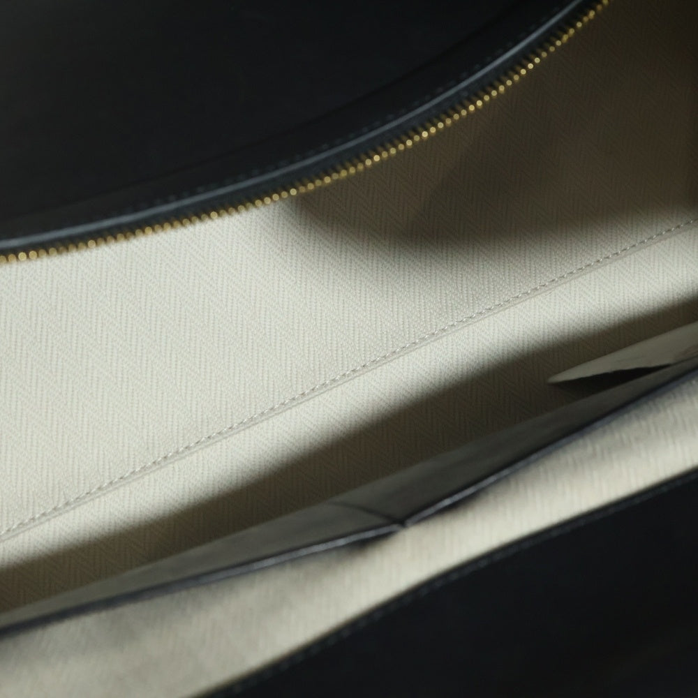 THE ROW(ザロウ) MARGAUX EW CLUTCH マルゴー カーフスキン レザー クラッチバッグ ブラック