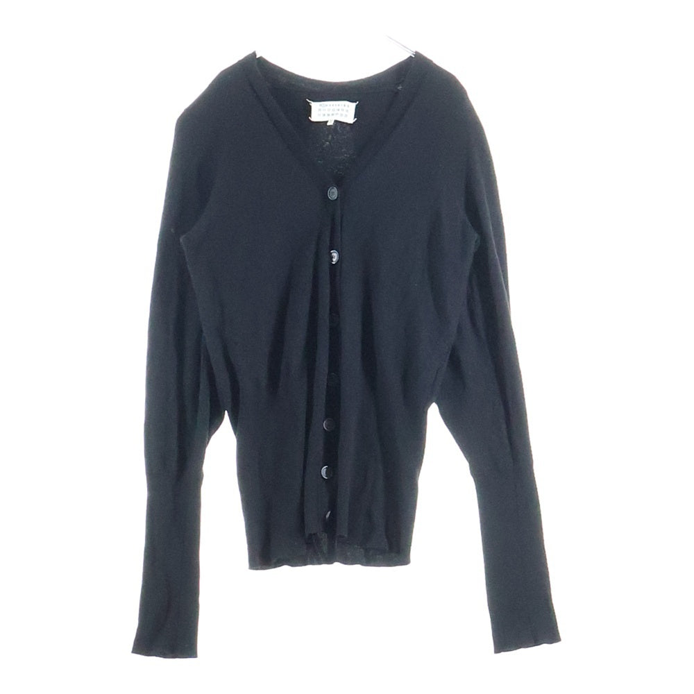 Maison Margiela(メゾンマルジェラ) 7B ウールニット Vネックカーディガン ブラック S51HA0657