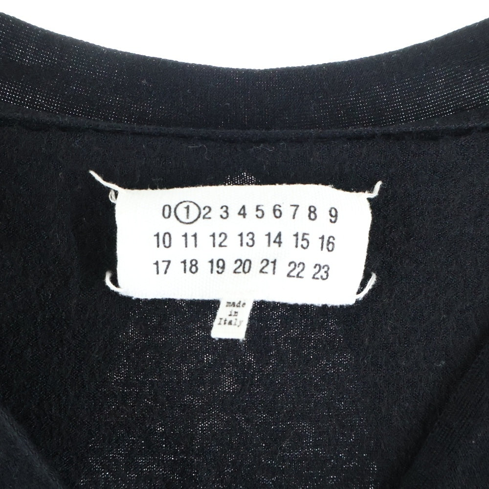Maison Margiela(メゾンマルジェラ) 7B ウールニット Vネックカーディガン ブラック S51HA0657