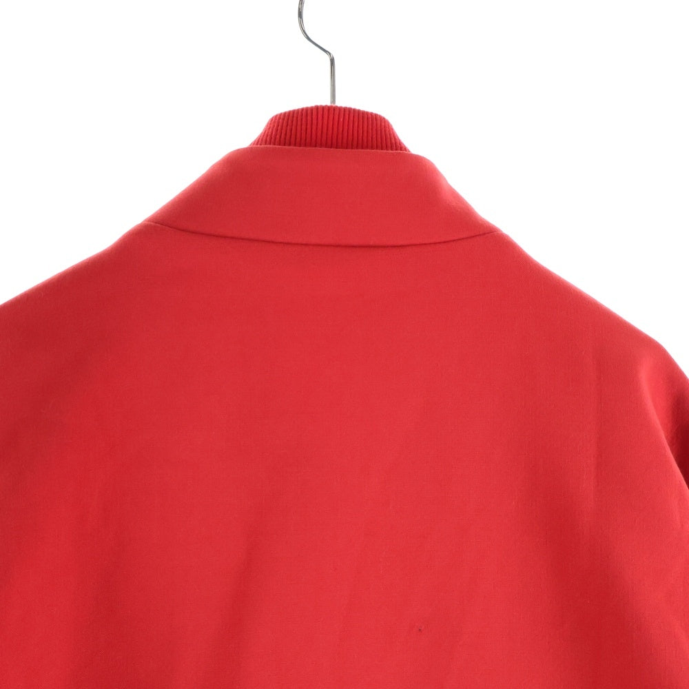 Maison Margiela(メゾンマルジェラ) 14SS WOOL BLEND GABARDINE OVERSIZED BASEBALL JACKET ウール混ギャバジン ダブルカラー オーバーサイズベースボールジャケット ロングコート レッド S51AM0157