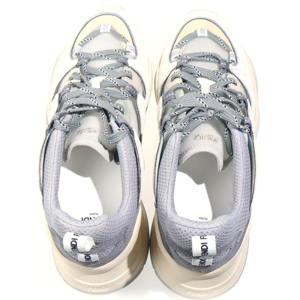 FENDI(フェンディ) フルイド ダッド ローカットスニーカー グレー/ホワイト