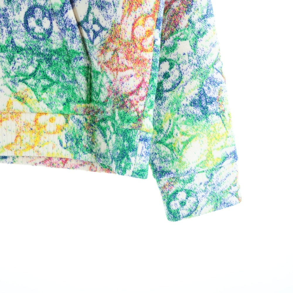 LOUIS VUITTON(ルイヴィトン) 21SS Velvet Pastel Monogram Jacquard Pullover パステルモノグラム 総柄 プリント ベルベット プルオーバーパーカー フーディ マルチ RM211M ZMJ HKY18W