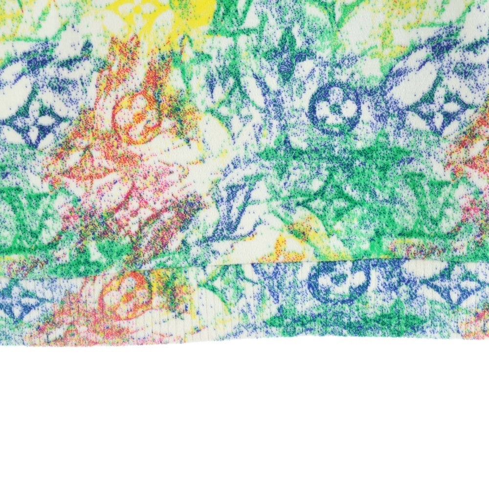 LOUIS VUITTON(ルイヴィトン) 21SS Velvet Pastel Monogram Jacquard Pullover パステルモノグラム 総柄 プリント ベルベット プルオーバーパーカー フーディ マルチ RM211M ZMJ HKY18W