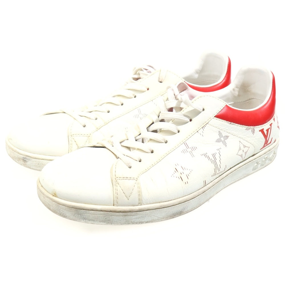 LOUIS VUITTON(ルイヴィトン) ルクセンブルクライン モノグラム ローカットスニーカー ホワイト/レッド LD1119