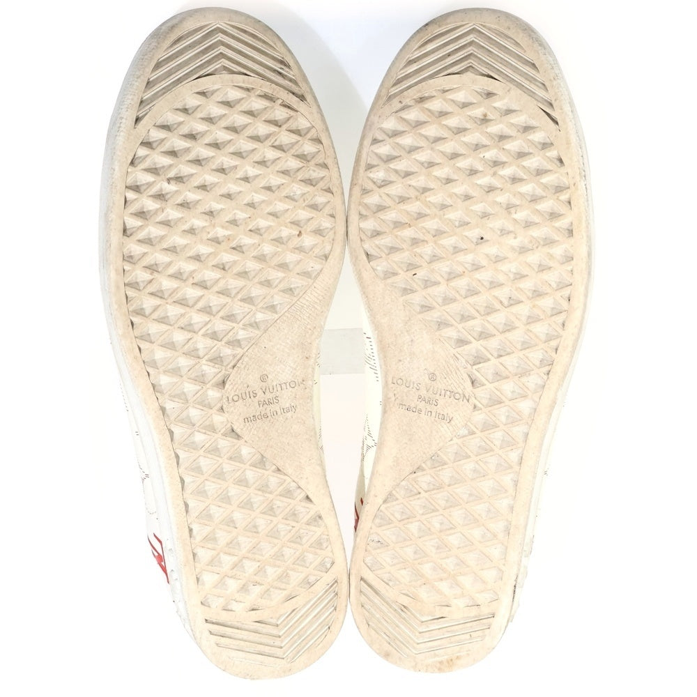 LOUIS VUITTON(ルイヴィトン) ルクセンブルクライン モノグラム ローカットスニーカー ホワイト/レッド LD1119
