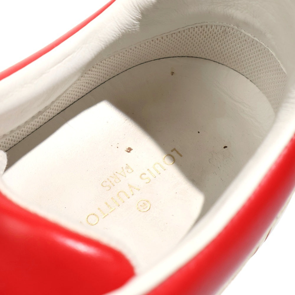 LOUIS VUITTON(ルイヴィトン) ルクセンブルクライン モノグラム ローカットスニーカー ホワイト/レッド LD1119